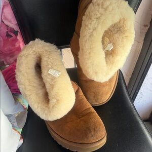 UGG Tan Shearling Winter Boots